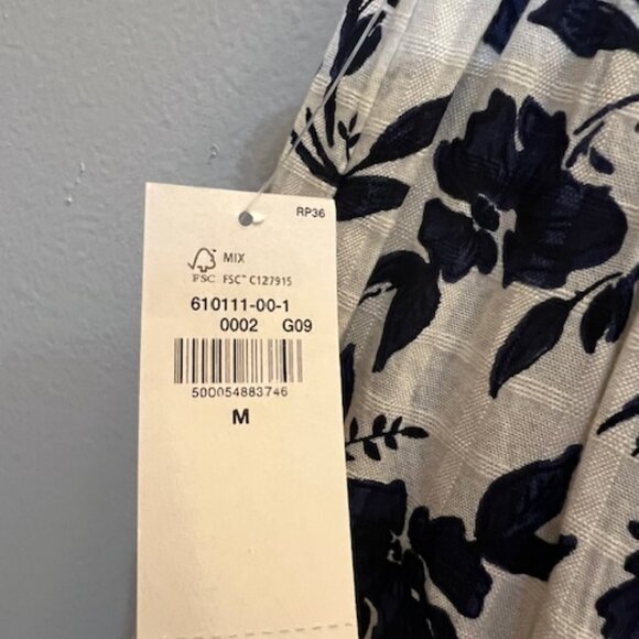 Old Navy Tiered Black White Skirt, Midi, Size M, NEW - Picture 7 of 7